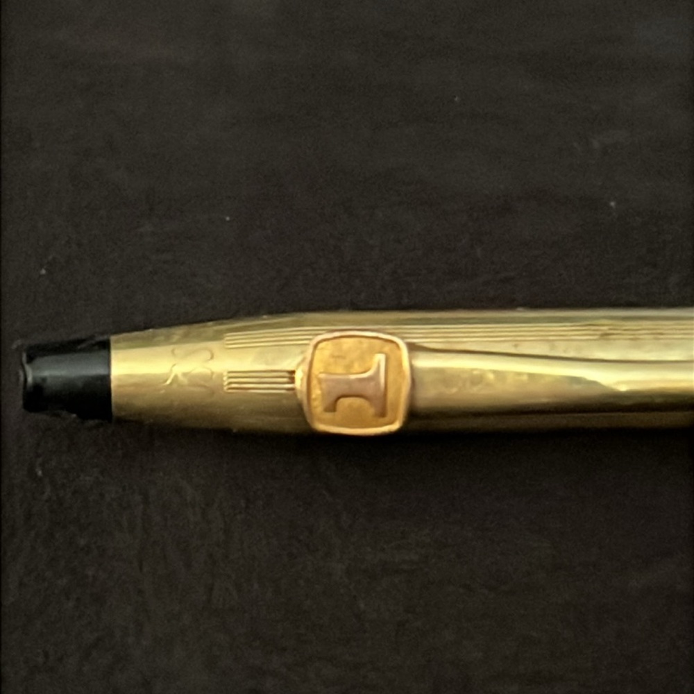 Vintage 12k gold filled Cross Seafirst bank advertising pen